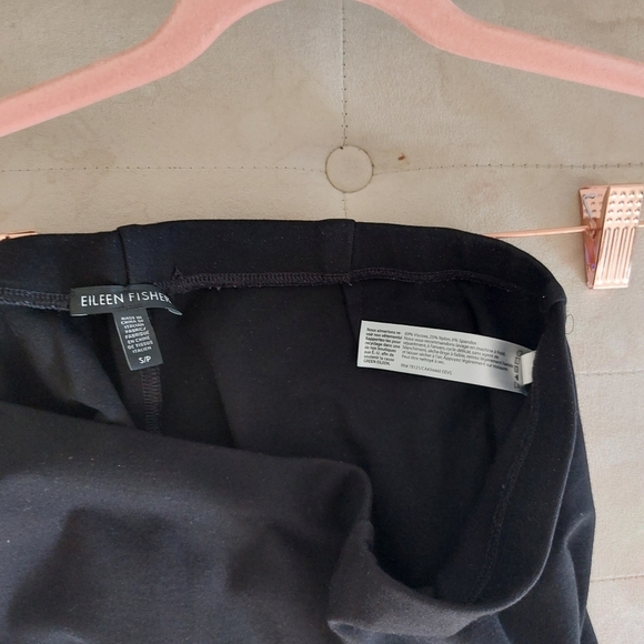 Eileen Fisher Pants Trouser Legging Black Elastic Waist Stretch Size.5/6 - Picture 7 of 9